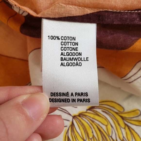 Antik Batik| Miami Floral Blouse Peach Size Small 38 - Picture 10 of 11